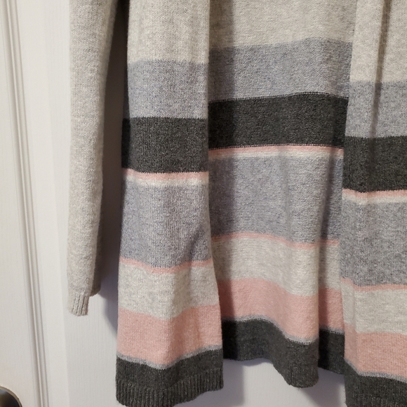 A New Day Cardigan Sweater- Grey/Pink/White (Size XS) - Picture 7 of 16